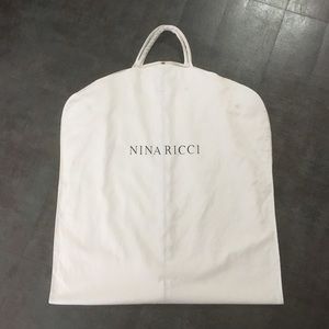 NINA RICCI 52” long garment bag cloth-canvas